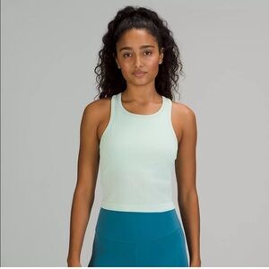 ❤️ Lululemon Delicate Mint Ebb to Street Crop Tank Size 4
